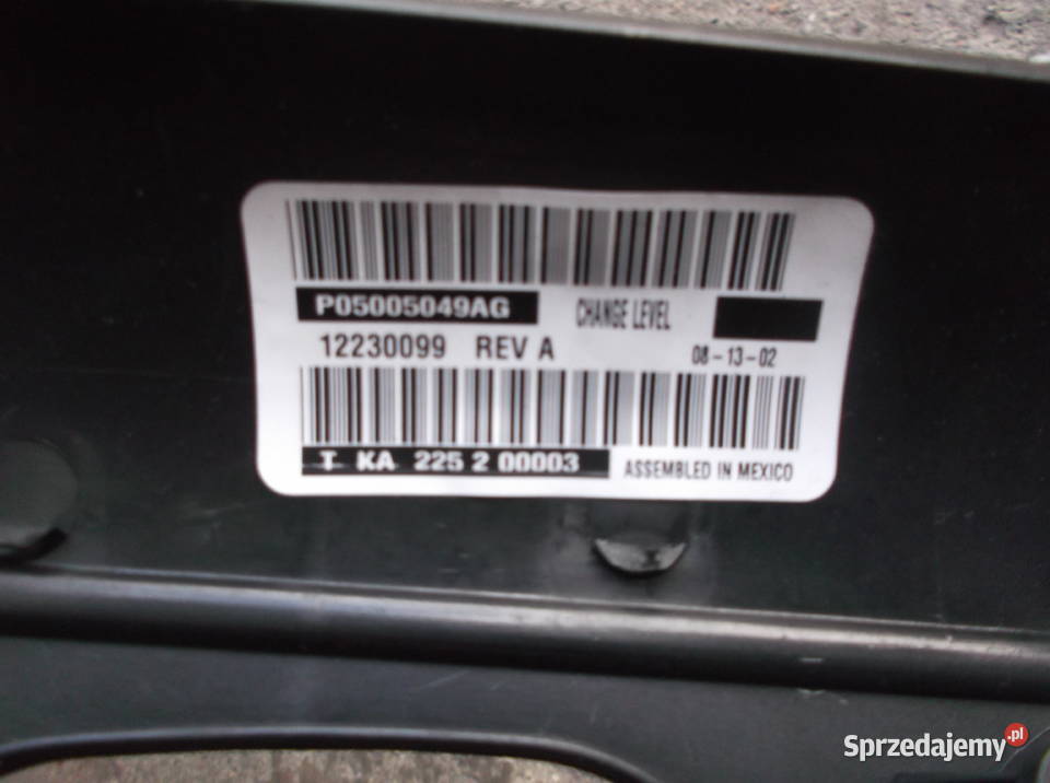 panel klimatyzacji 3 strefowy chrysler voyager dolnośląskie sprzedam