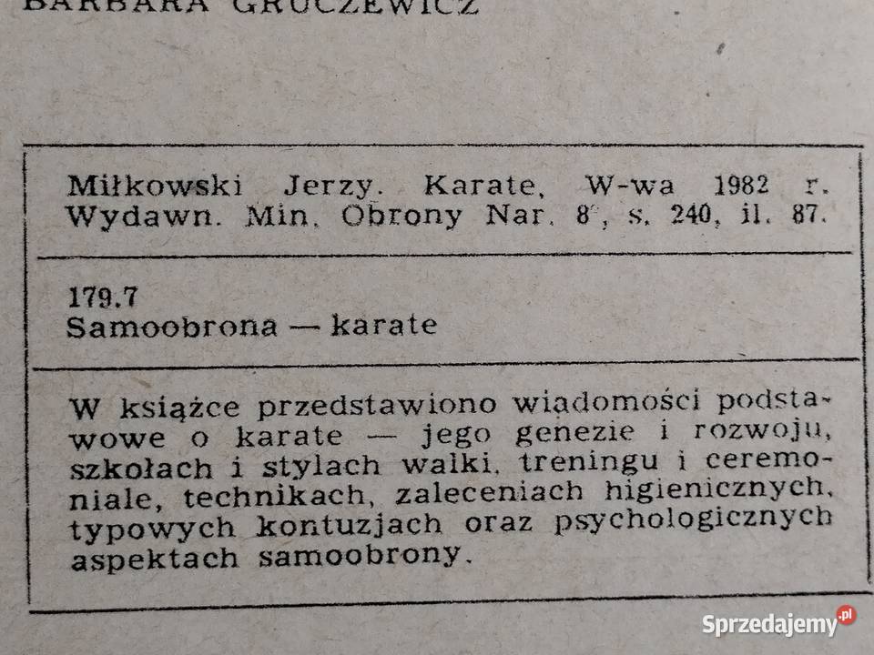 Karate Jerzy Miłkowski i Karate sportowe część Gdynia