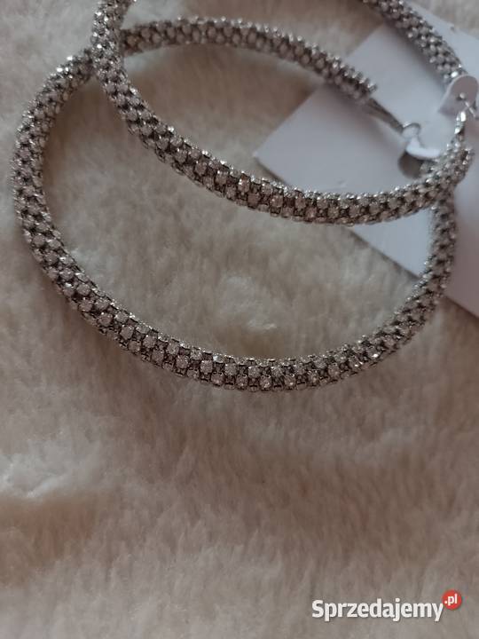 ASOS Duże bogato zdobione kolczyki koła z Kraków sprzedam
