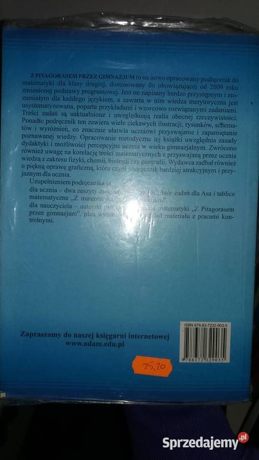 z Pitagorasem gimnazjum 2 podręcznik matematyka Warszawa