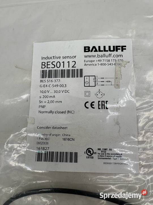 Balluff BES0112 BES 516 377 G E4 C S49 00 3 Warszawa