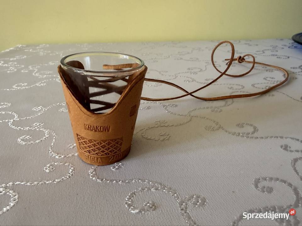 Kieliszek imprezowy pamiątkowy Kraków skóra śląskie Czerwionka-Leszczyny sprzedam