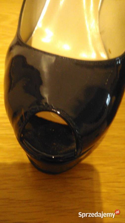 Szpilki granat skóra naturalna rozmiar 37 Warszawa