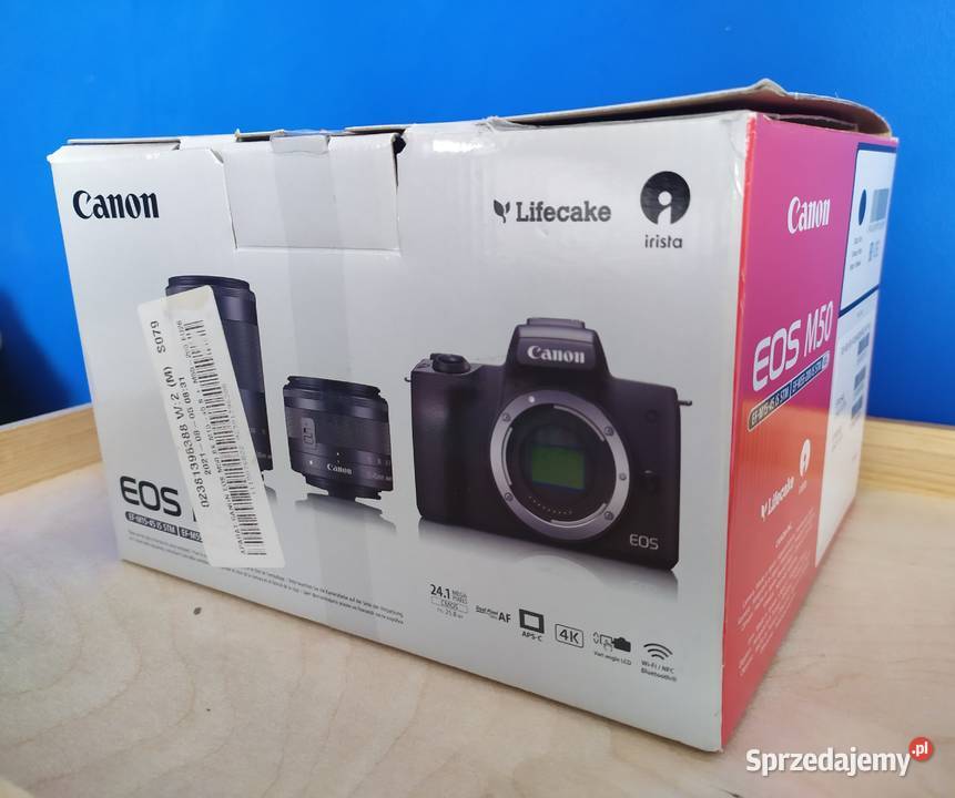 Aparat bezlusterkowiec Canon EOS M50 2 obiektywy Warszawa