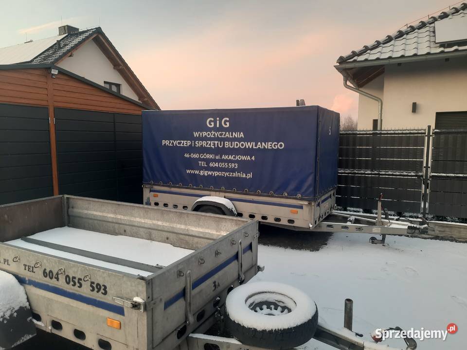 Przyczepa Wiola lekka hamowana wzmocniona Opole