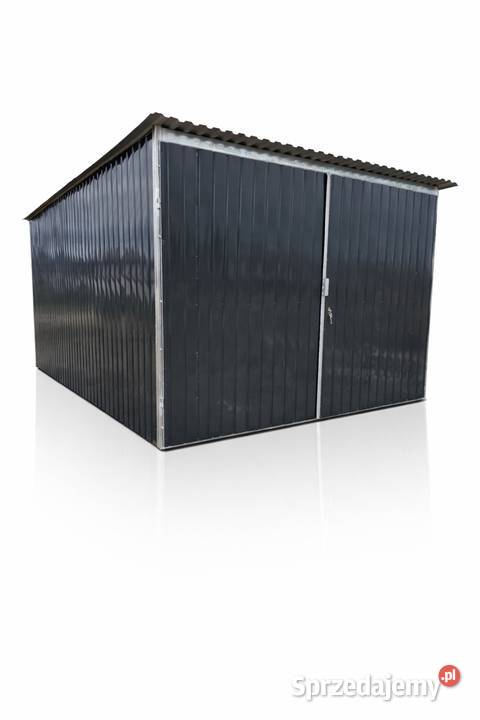 Garaż blaszany 3x5 RAL jednospadowy brama Jodłownik