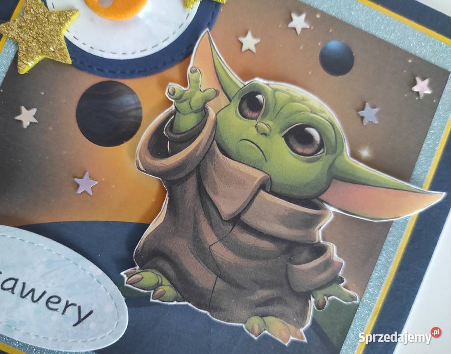 Kartka urodzinowa ręcznie robiona Star Wars baby łódzkie