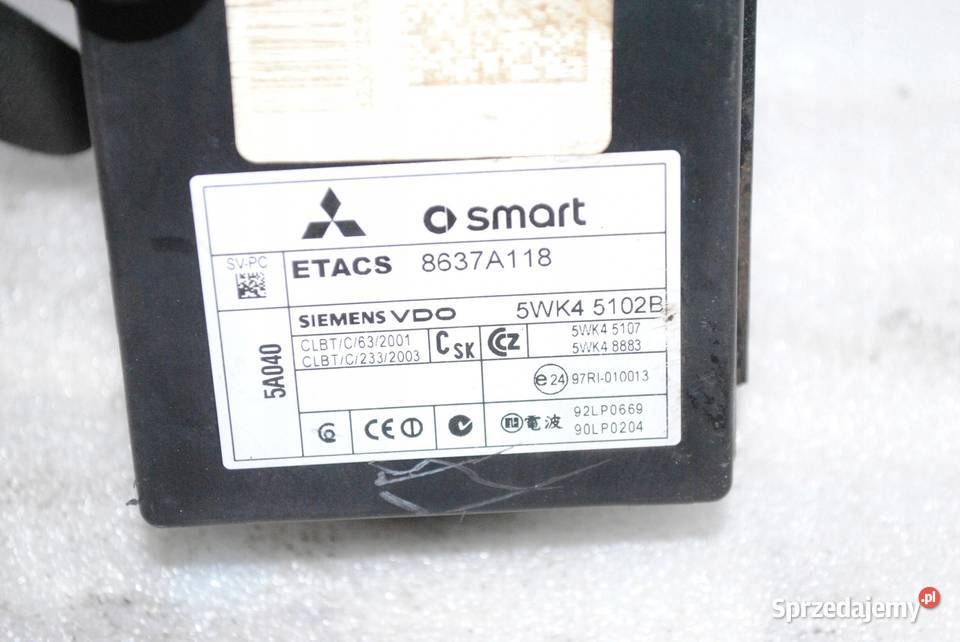 MODUŁ PRZEKAŹNIK 8637A118 COLT VI 13 SMART osobowe wielkopolskie