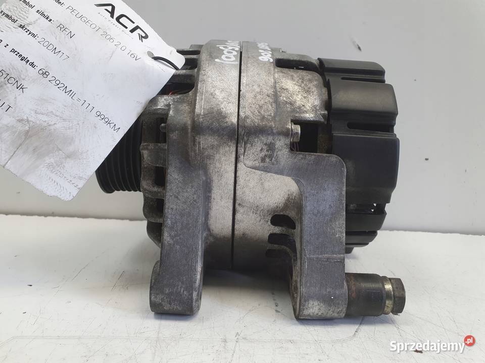 ALTERNATOR Peugeot 206 20 16V valeo Alternator osobowe Chełm