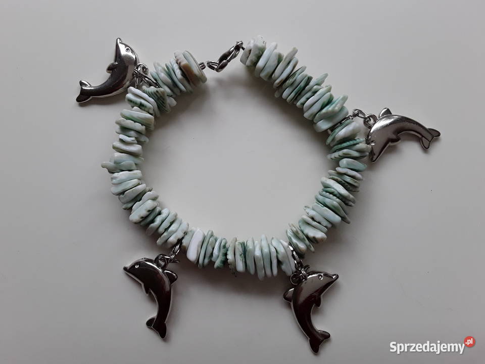 Bransoletka na szczupłą rękę muszelkidelfinki