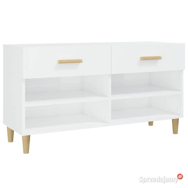 Szafka na buty wysoki połysk biała 102x35x55 Warszawa