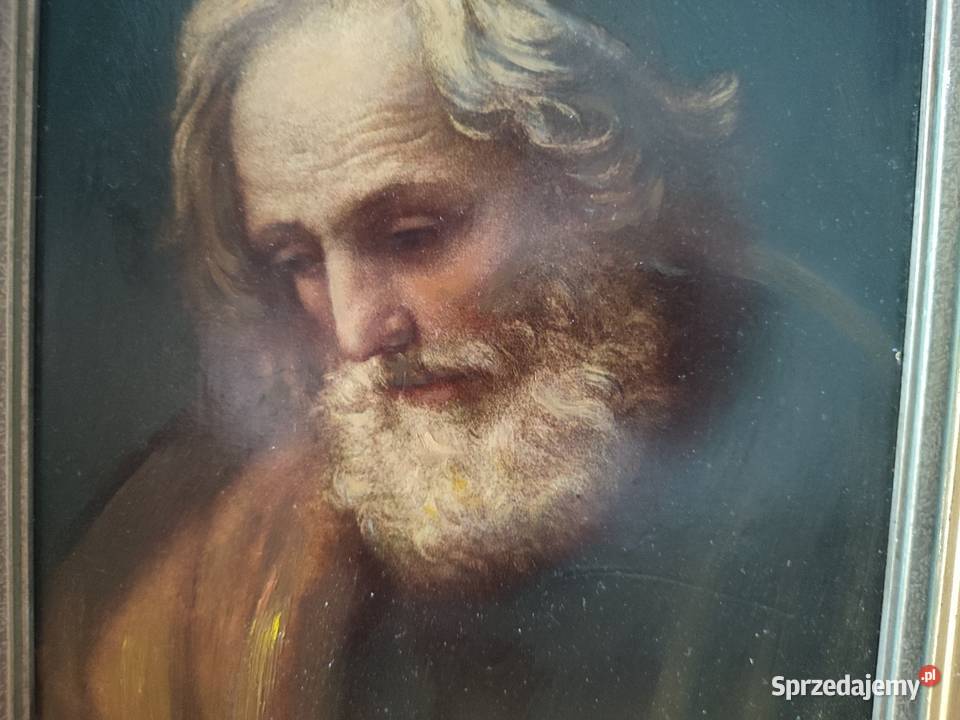 Piękny obraz olejny portret sygnowany sprzedam
