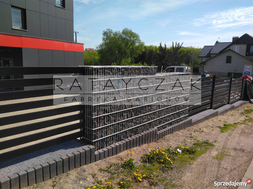 Ogrodzenie gabionowe gabiony gabion ogrodzenie