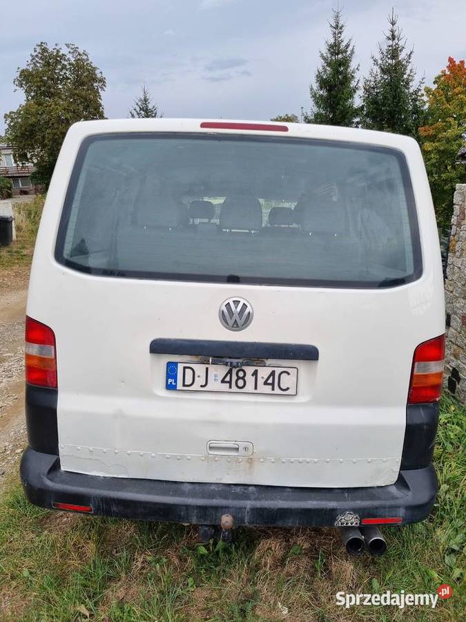 VW T5 LONG biały Samochody osobowe Jawor sprzedam