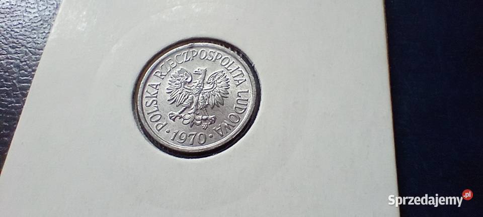 Stare monety 5 groszy 1970 skrętka Polska PRL Lesko