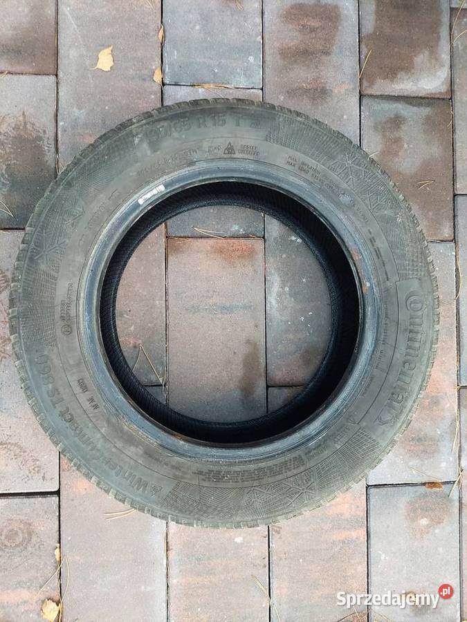 Opony zimowe Continental 19565 R 15 195 Konin sprzedam