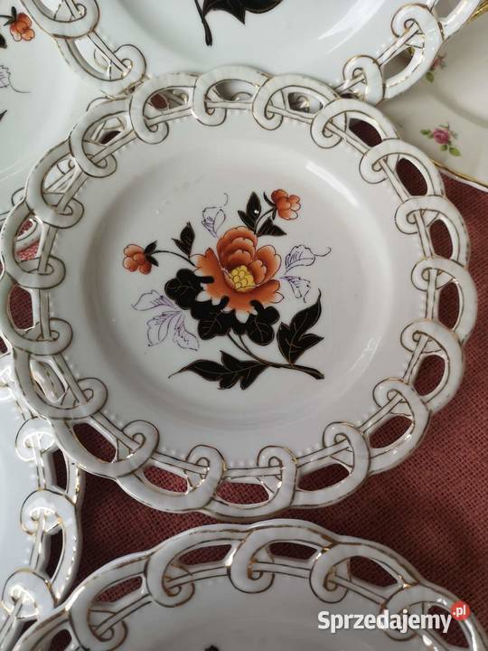 Talerzyk deserowy z koronkowym ażurem Sygnatura Antyki, Sztuka, Kolekcje pomorskie Gdańsk