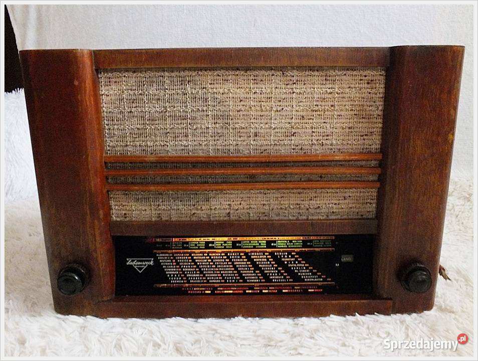 Stare radio lampowe OLYMPIA Sachenwerk 502W z Żary