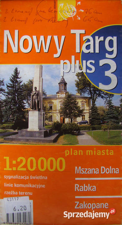 Zakopane plus 3 Plan miasta Rabka Zdrój Nowy Książki i Podręczniki Limanowa