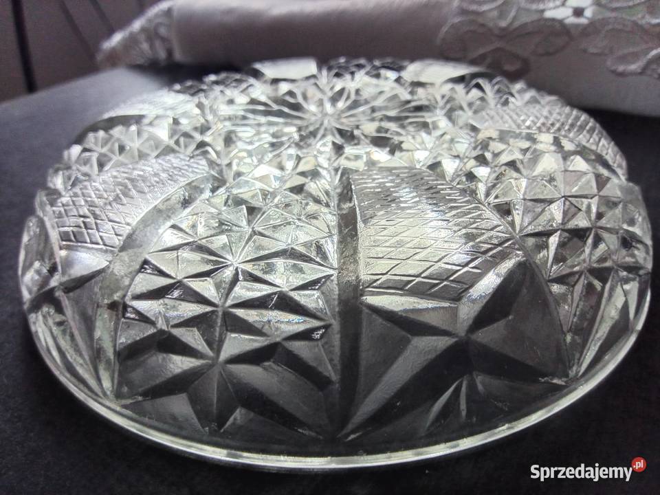 Miseczki paterki Szkło grube z okresu PRLu Świdnica