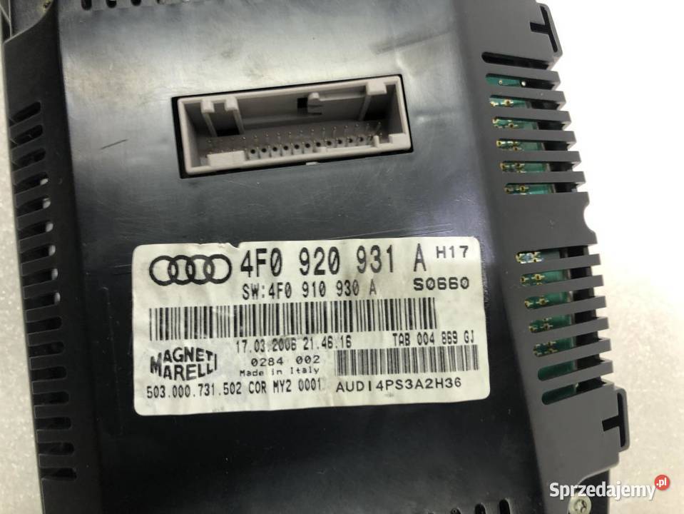 LICZNIK ZEGARY 4F0920931A 24B V6 AUDI A6 C6 EU