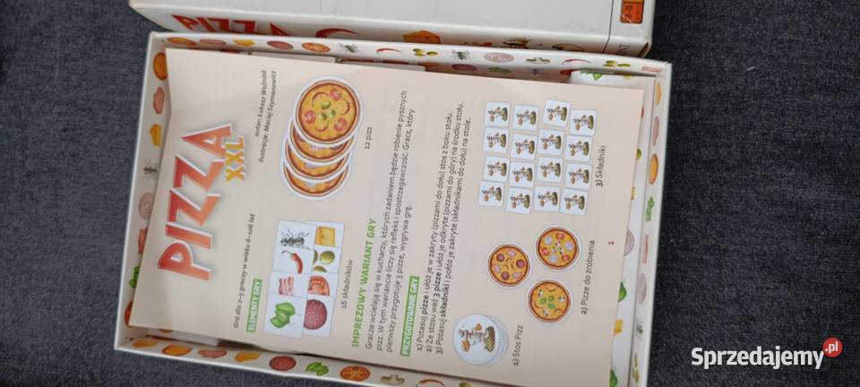 Gra planszowa Pizza XXL wydawnictwa Egmont Dla dzieci wielkopolskie Poznań