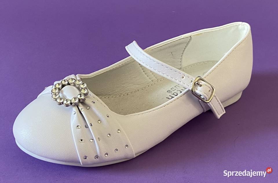 Dziewczęce białe baleriny rozmiar 29 1319 biały Żyrardów