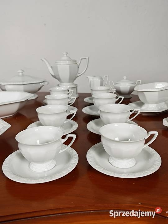 Zestaw porcelany Rosenthal biała Maria 10 osób Antyki, Sztuka, Kolekcje