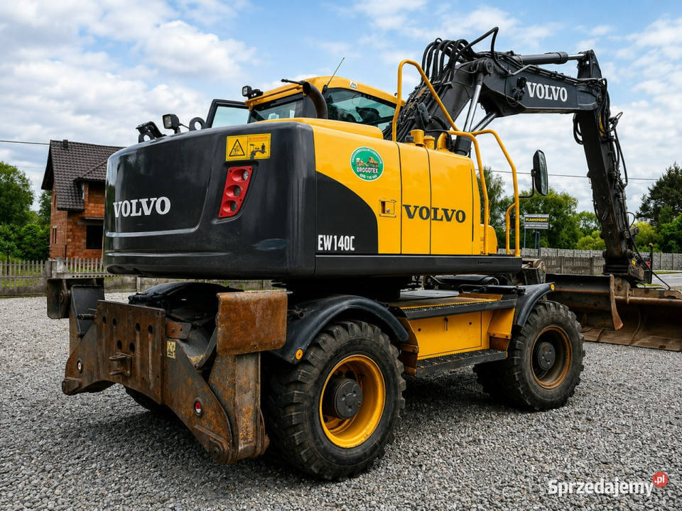 kołowa Volvo EW140C Pług Podpory 2011 Produkcji pełny VAT Daleszyce