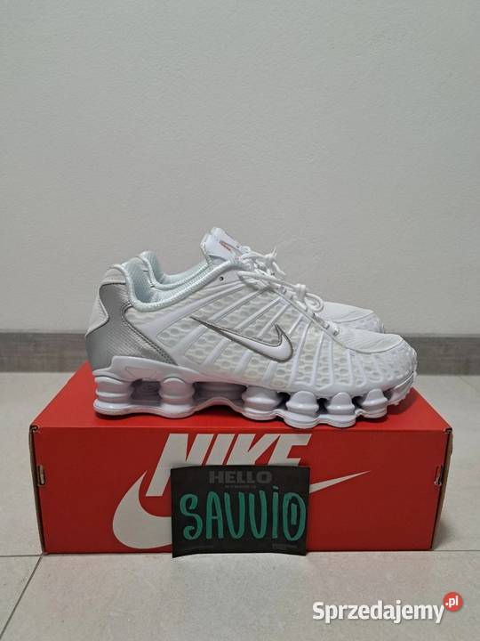 Buty Nike Shox TL White Metallic Silver r44