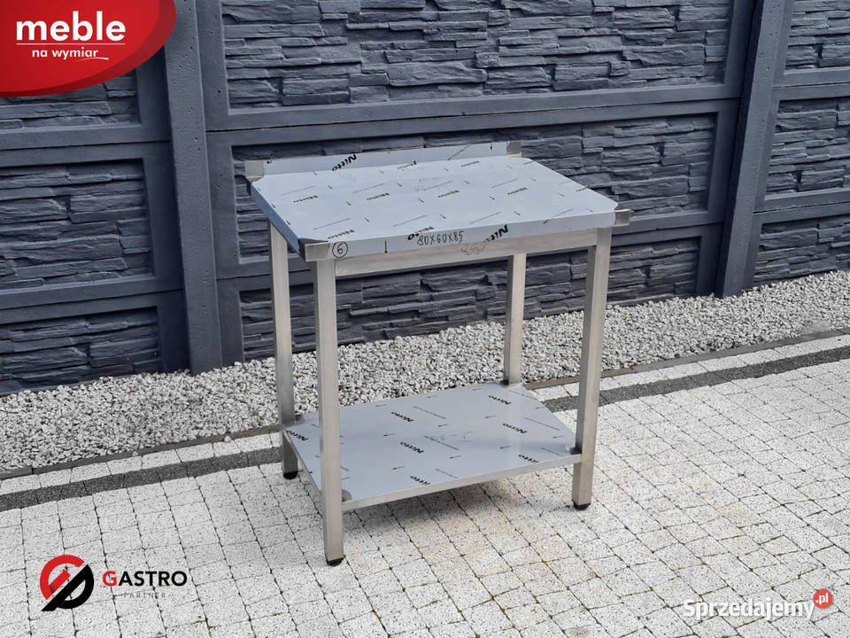 Nowy stół gastronomiczny z półką wym 80x60x85 Gastronomia Ostrów Wielkopolski