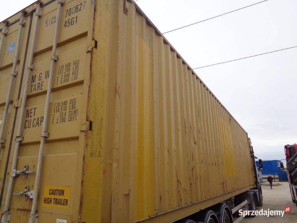 Kontenery magazynowe morskie 12 m wyposażenie