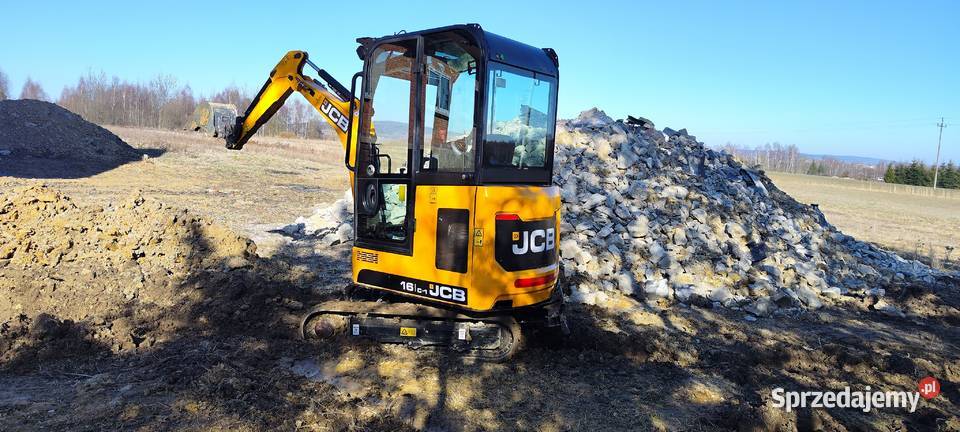 Mini koparka JCB 16 C1 sprowadzona piękna 1 wł świętokrzyskie Bieliny