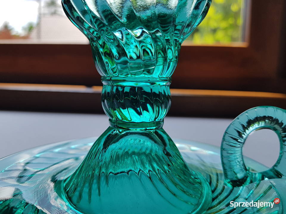 Kaganek Spirelli Ząbkowice świecznik kolorowe Porcelana i szkło Antyki, Sztuka, Kolekcje Dąbrowa Górnicza