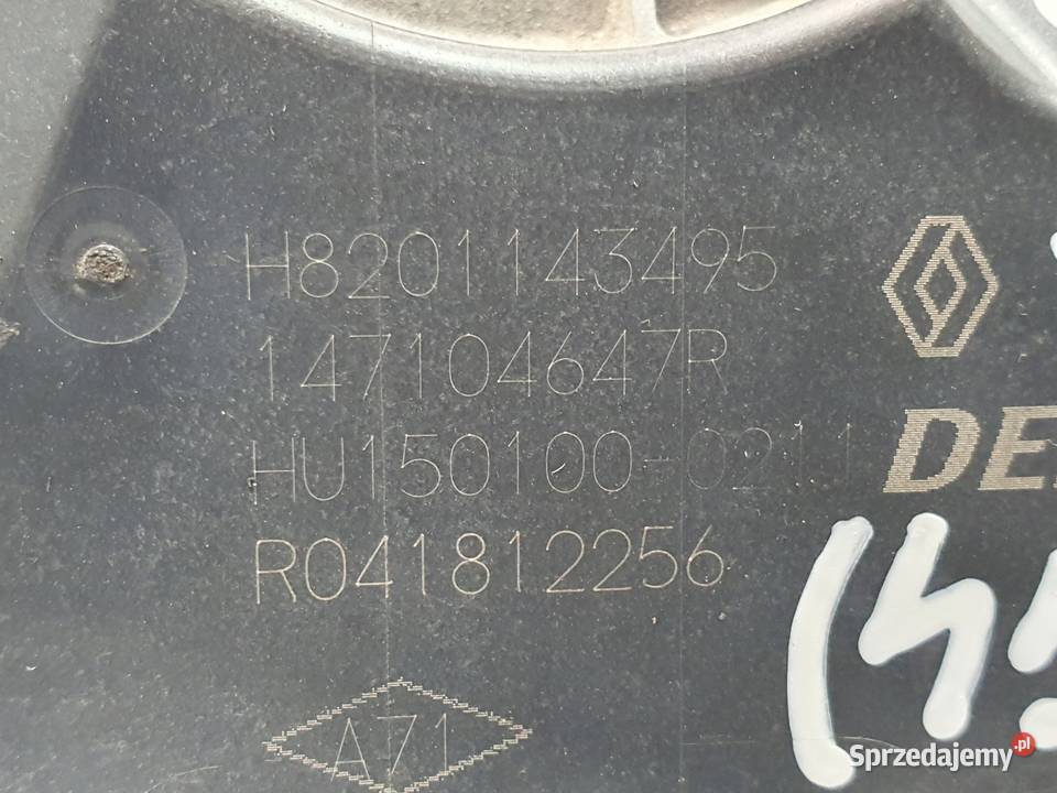 PRZEPUSTNICA Renault Captur 15 DCI H8201143495 Przepustnice Chełm