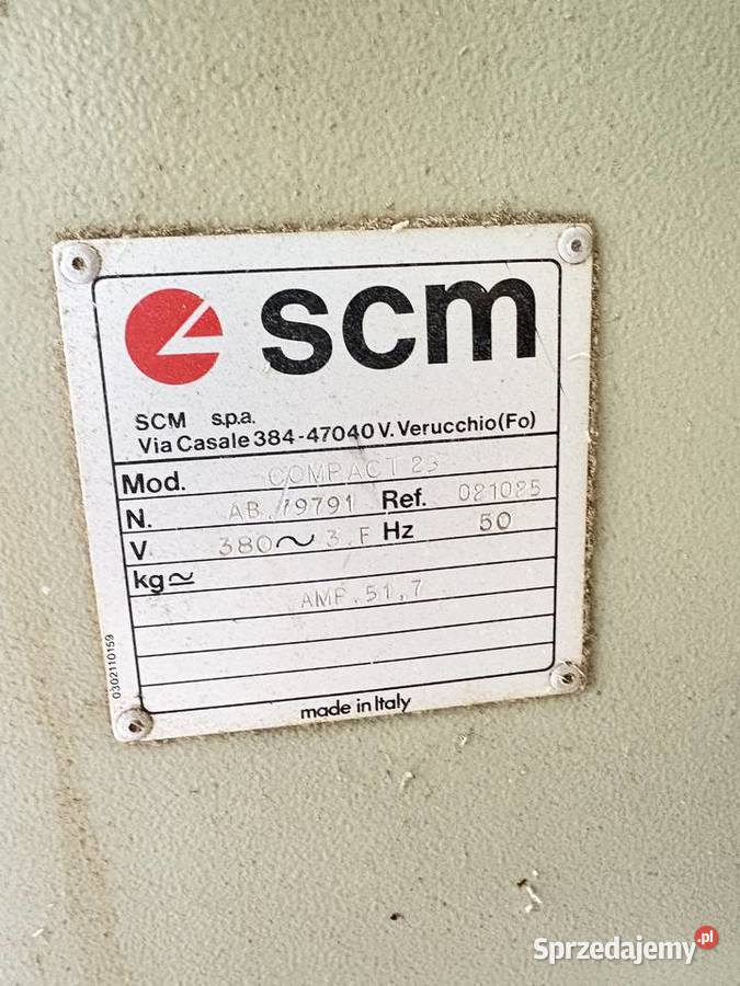 Strugarka czterostronna SCM compact 23 Olkusz sprzedam
