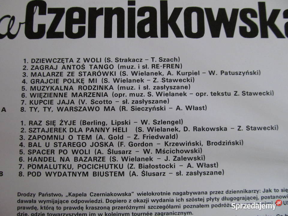 Kapela Czerniakowska zestaw 4 płyt winylowych 1 płyta winylowa Płyty i kasety Lublin