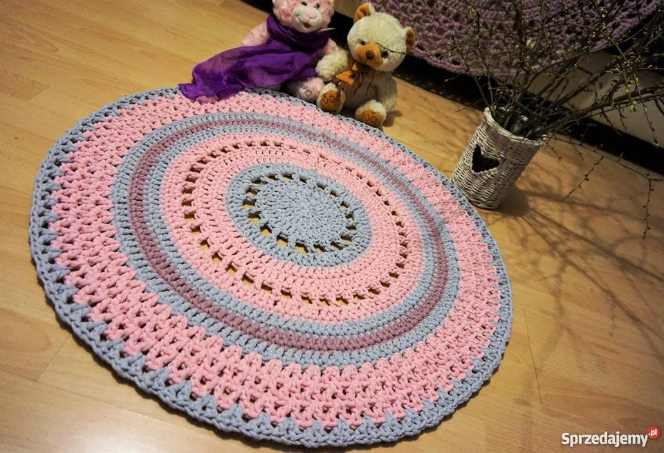 Dywan ze sznurka bawełnianego handmade wysyłka w Dywany i wykładziny Józefów