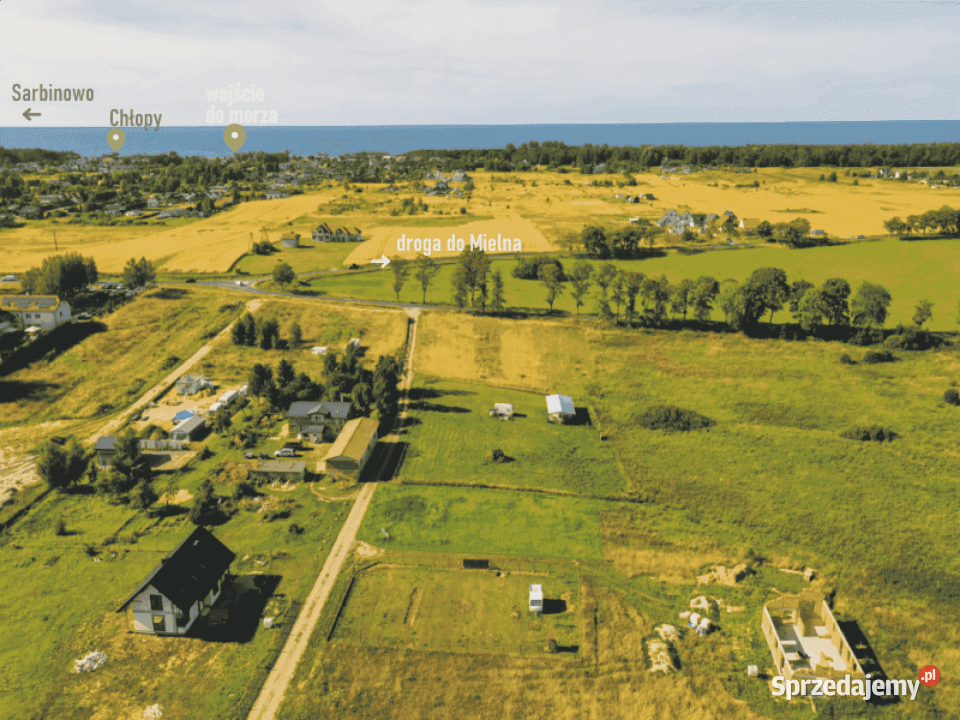 Działka budowlana morzem Chłopy zachodniopomorskie Mielno sprzedam