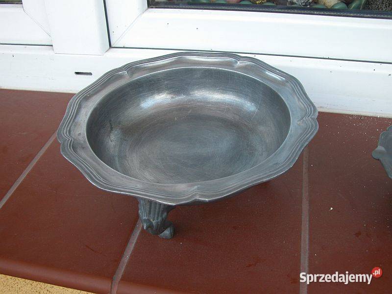półmiski z cyny ciężkie