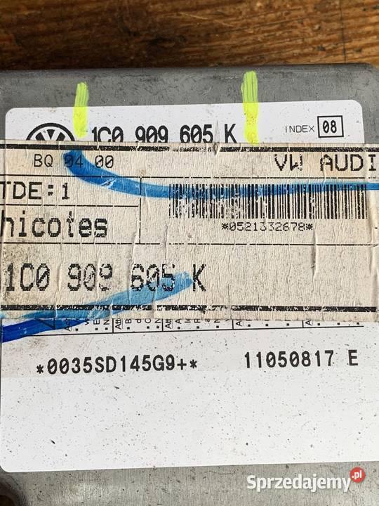 Sensor airbag VW 1C0909605K wiele modeli Układ elektryczny Margonin
