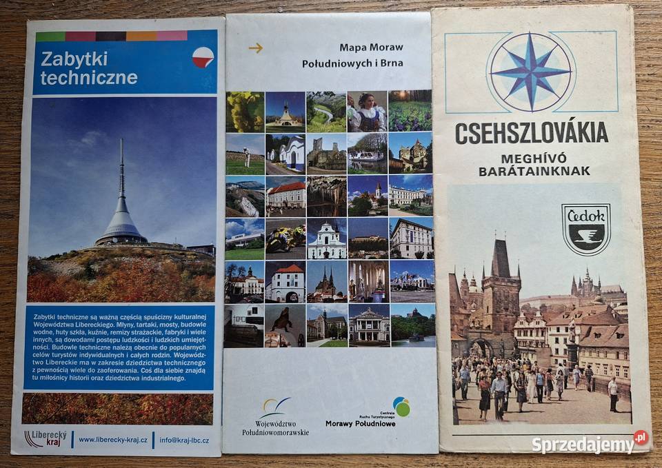 Czechy informatory turystyczne 13 Mapy i przewodniki Kraków sprzedam