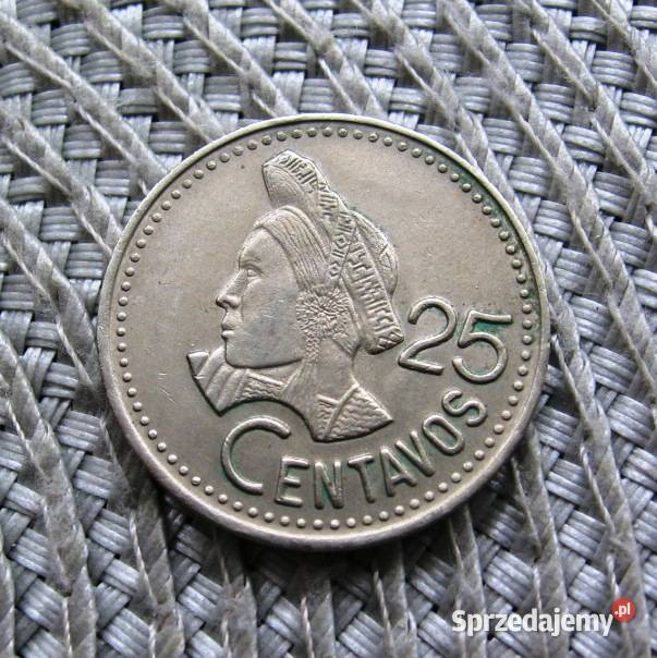Gwatemala 25 Centavos 1989r Numizmatyka Kalisz sprzedam