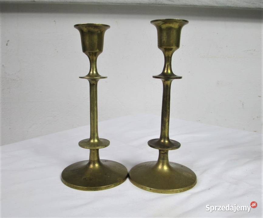 Para mosiężnych świeczników Lublin
