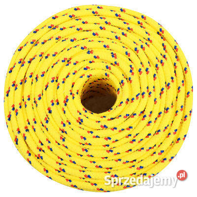 vidaXL Linka żeglarska żółta 6 mm 100 m Warszawa