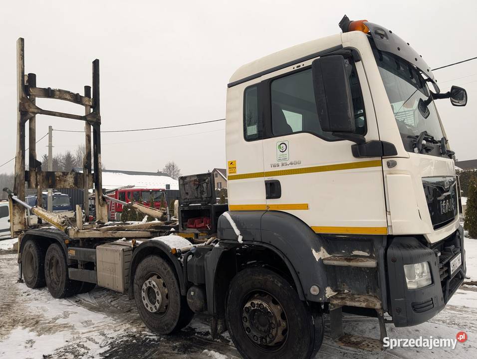 MAN TGS 35400 8x4 Rama do zabudowy 2015 biały