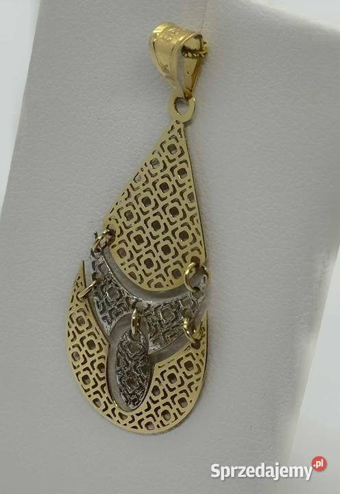 Złota zawieszka próby 585 070g złoto Elbląg