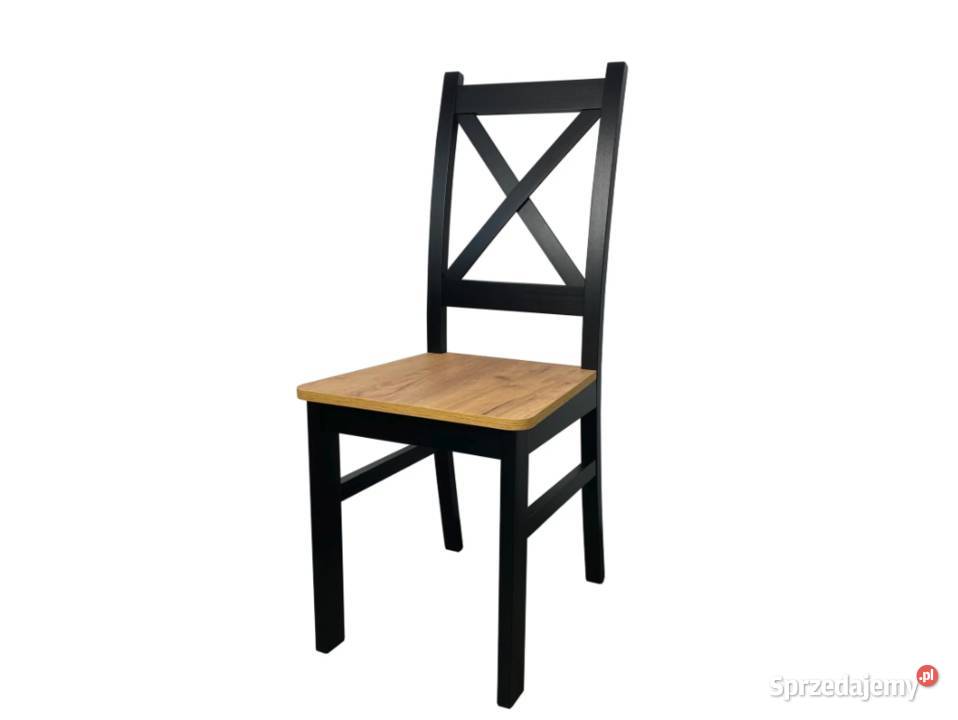 Krzesło KRZYŻAK CZARNY do domu jadalni 42cm śląskie