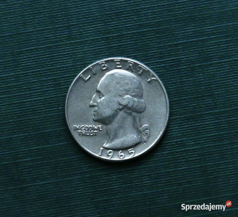 USA dolara 1965r Ćwierćdolarówka Waszyngtona Gliwice