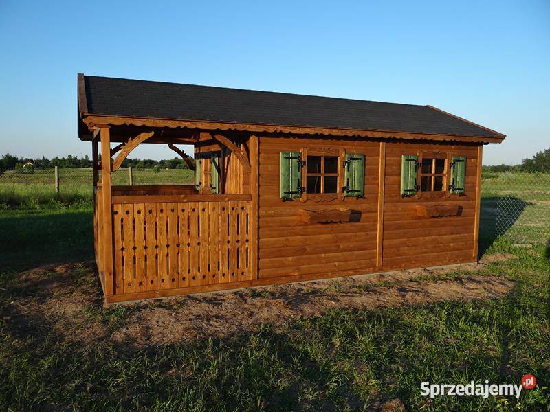 Domek drewniany na działkę rekreacyjny domek
